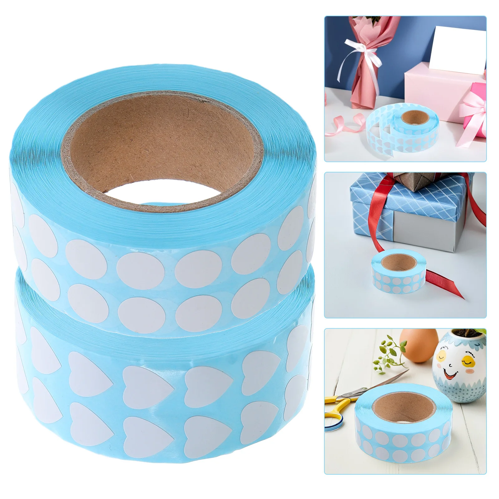 

2 Rolls White Write on Stickers for Diamond Picture Accessories Removable Blank Labels for Organizing Craft Materials Plastic