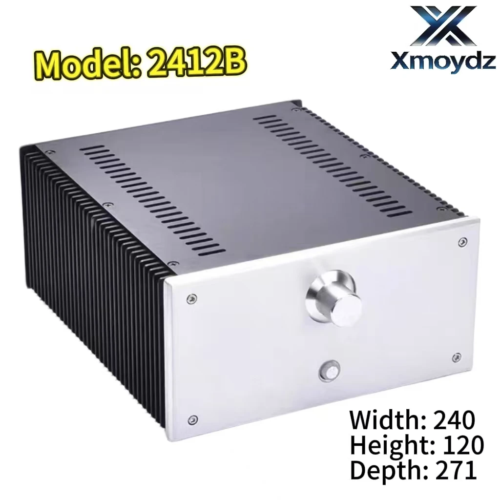 

Small and exquisite, the all-aluminum small power amplifier chassis model 2412B is suitable for class AB power amplifier chassis