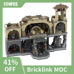 NEW Famous space Movie scene MOC Rancor Pit and Throne Room DIY creative ideas ChildrenToy BirthdayGift BuildingBlocks MOC-75326