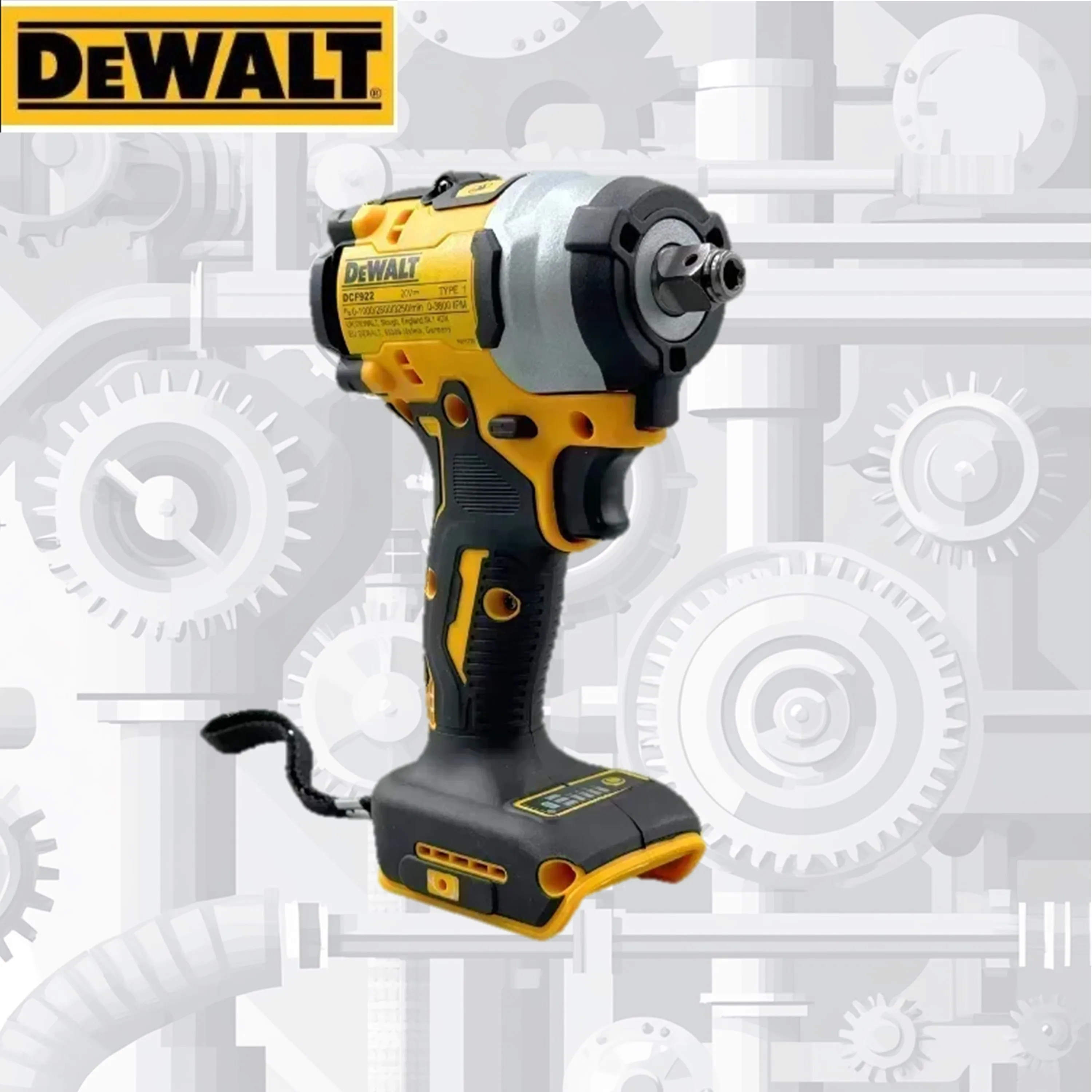 

Электрический ударный гайковерт Dewalt DCF922 с высоким крутящим моментом, 406 Нм (реверс), 1/2 дюйма, 2500 об/мин, универсальный аккумулятор 20 В, тоже
