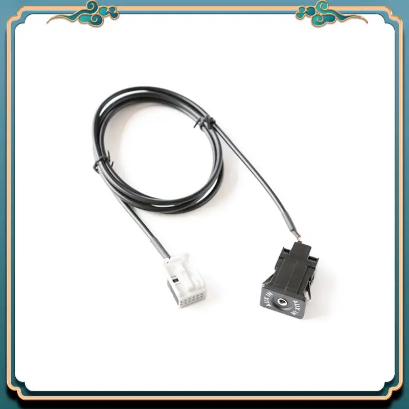 Latest Aux Socket Audio Switch Cable 12Pin 3.5Mm Interface Socket Adapter For Mercedes-Benz Multiple Models Parts Kit