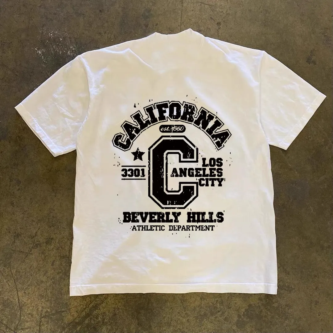 

Мужская футболка с круглым вырезом и коротким рукавом из чистого хлопка, повседневный винтажный топ, плотная хлопковая футболка для мужчин и женщин