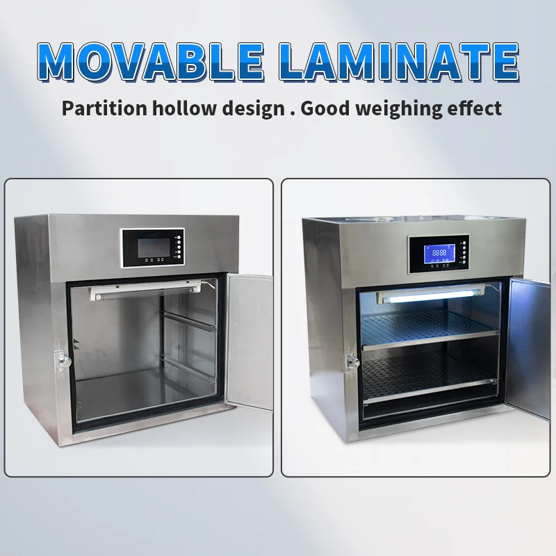 Шкафы для дезинфекции Быстрая дезинфекция Шкаф для дезинфекции озоном Нержавеющая сталь Пройти через двойные двери