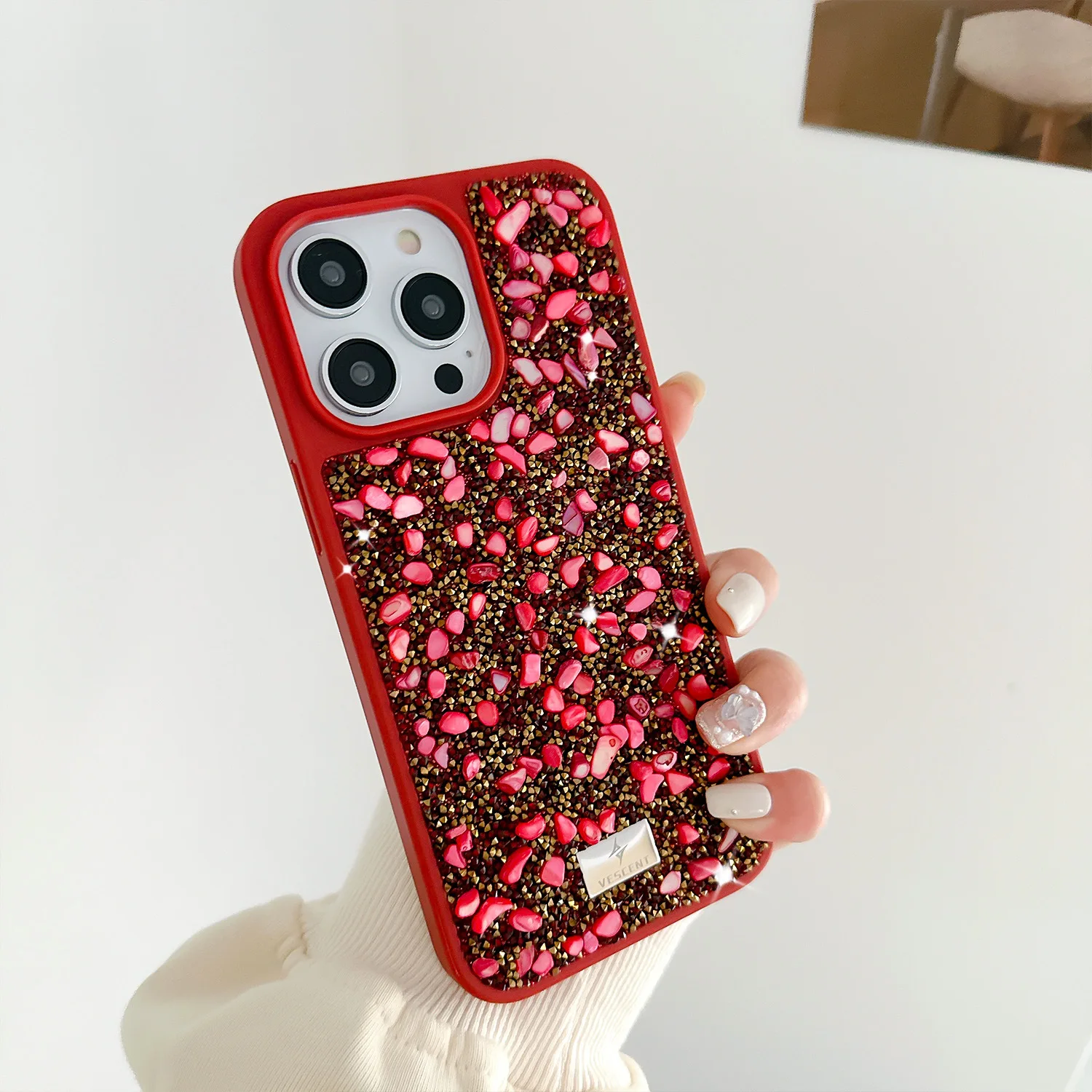 

Funda de diamante de botella de perfume brillante de lujo para iPhone 15, 14, 13, 12, 11 Pro Max, X, XS, XR, 7, 8 Plus, cubierta