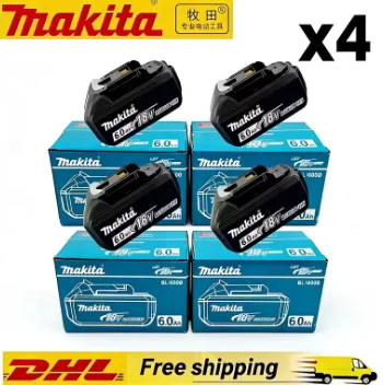 100% genuineMakita 18V 6.0Ah battery, Makita DTW700 DHW180 DGH181 DTD173 DAS180 DDF487 DTW285 TW004G power tools battery to