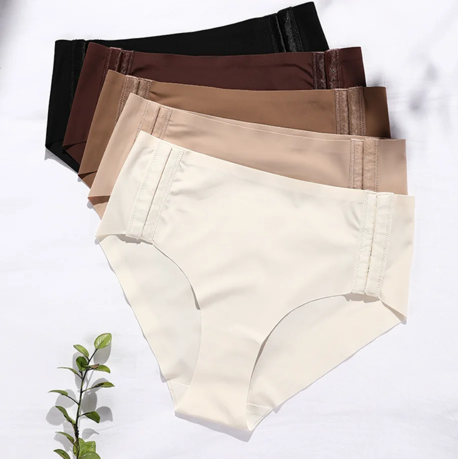 Buttons Menstrual Panties Culotte Menstruelle Period Panties Briefs Underwear Ice Silk Breathable Thin Comfortable Panties