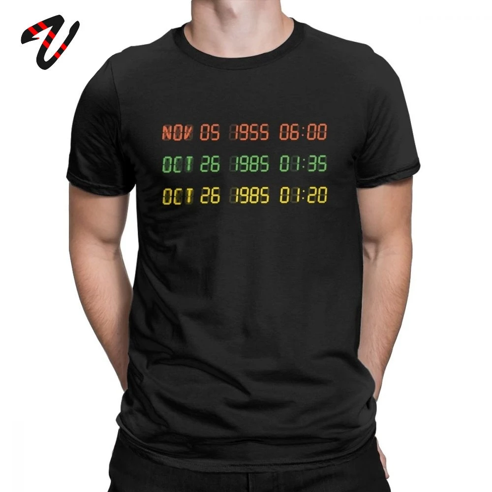 Time Circuits T-Shirts Men Back To The Future Fiction Movie Tshirt Birthday Gift Cotton Tops Adult T Shirt Plus Size Sweatshirts