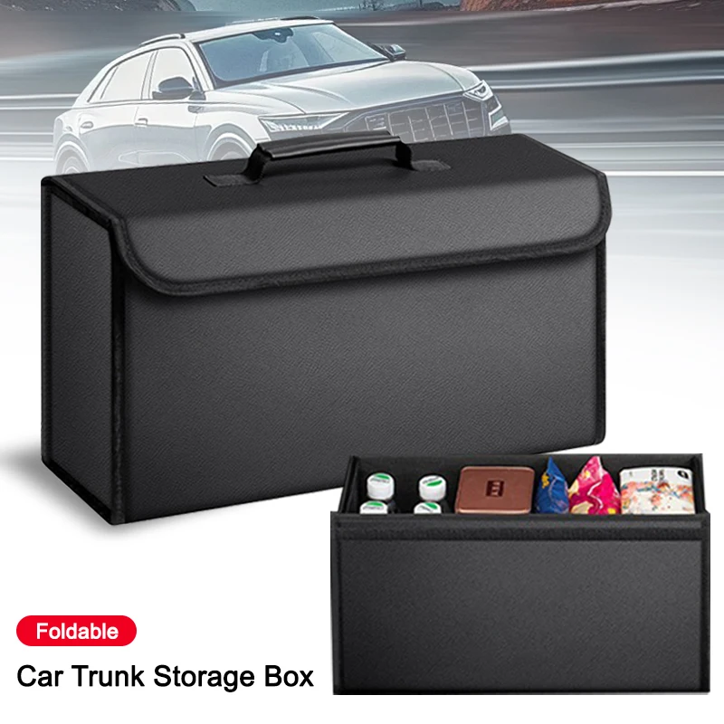 

Car Organizer Trunk Storage Bag Large Capacity Storage Box Bag Foldable Stowing Tidying Container Bag Auto Interior Accessories