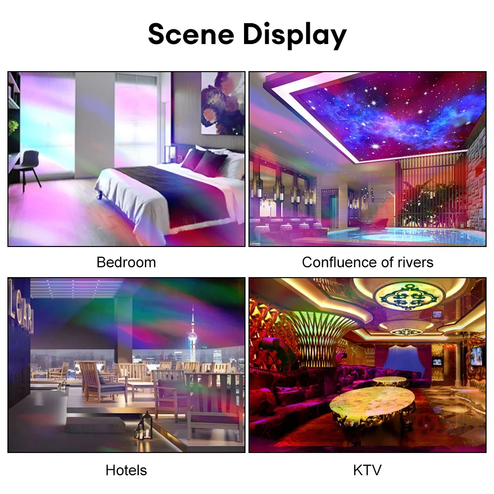 Galaxy Projector Starry Sky LED Night Light For Home Bedroom Decoration USB Starry Projector Light Stage Lights Birthday Gift