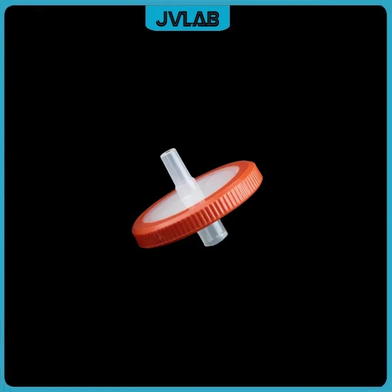 Sterile Syringe Filter PTFE Dia 33mm 0.22um 0.45um Luer Lock Microporous Needle Filtration Filter Resistant Acid & Alkali 50 Pcs