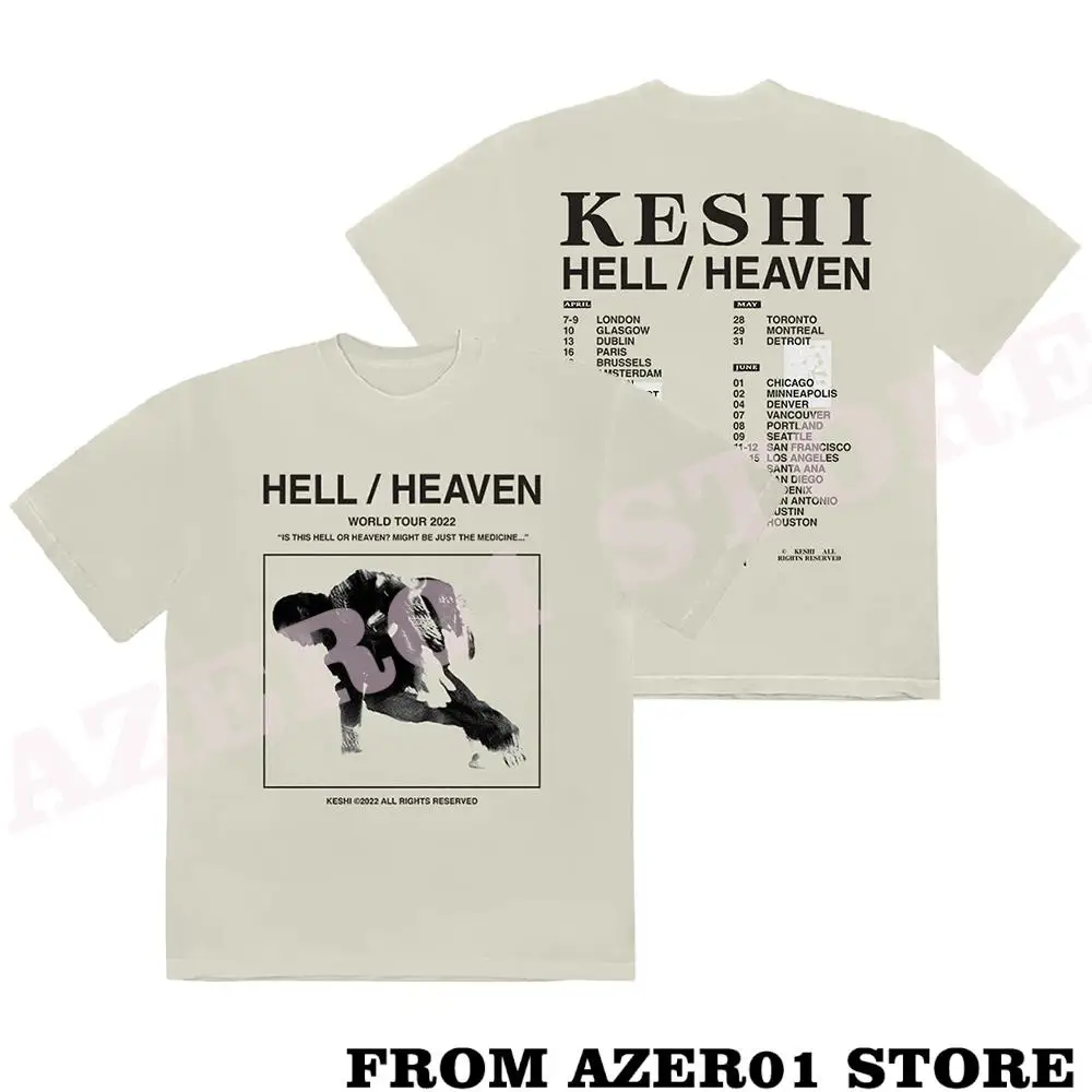 Keshi The Hell Merch T-shirt Print Summer Men/Women Streetwear Tshirt Shirt Short Sleeve New Logo TOUR Tee