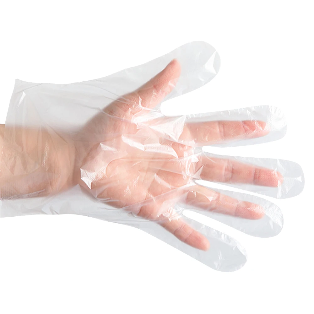 

500PCS/Box Plastic Clear Disposable Gloves Food Cleaning Catering Beauty