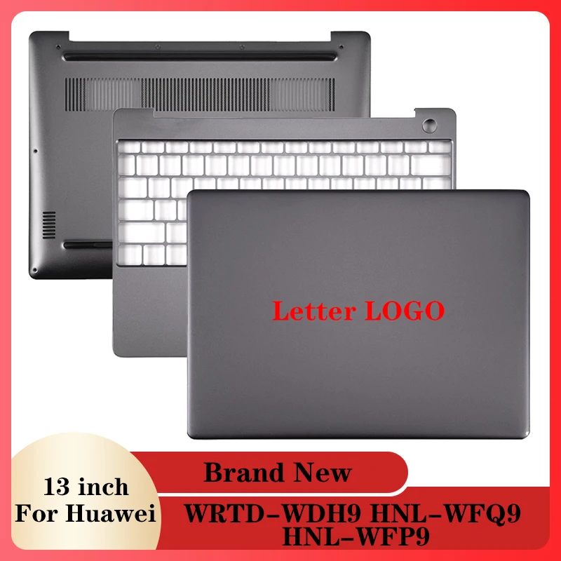 NEW Gray Laptop LCD Back Cover/Palmrest/Bottom Case For Huawei MateBook13 WRTD-WDH9 HNL-WFQ9 HNL-WFP9 Computer Case