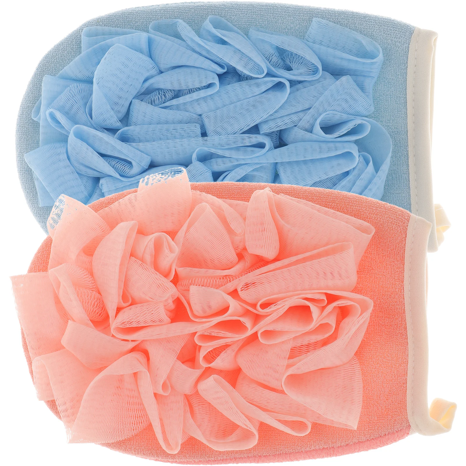 2 قطعة قفاز حمام الغسيل على الوجهين التقشير ميت للجسم إزالة الجلد الميت قفازات الاستحمام حمام ميت التقشير قفاز #3