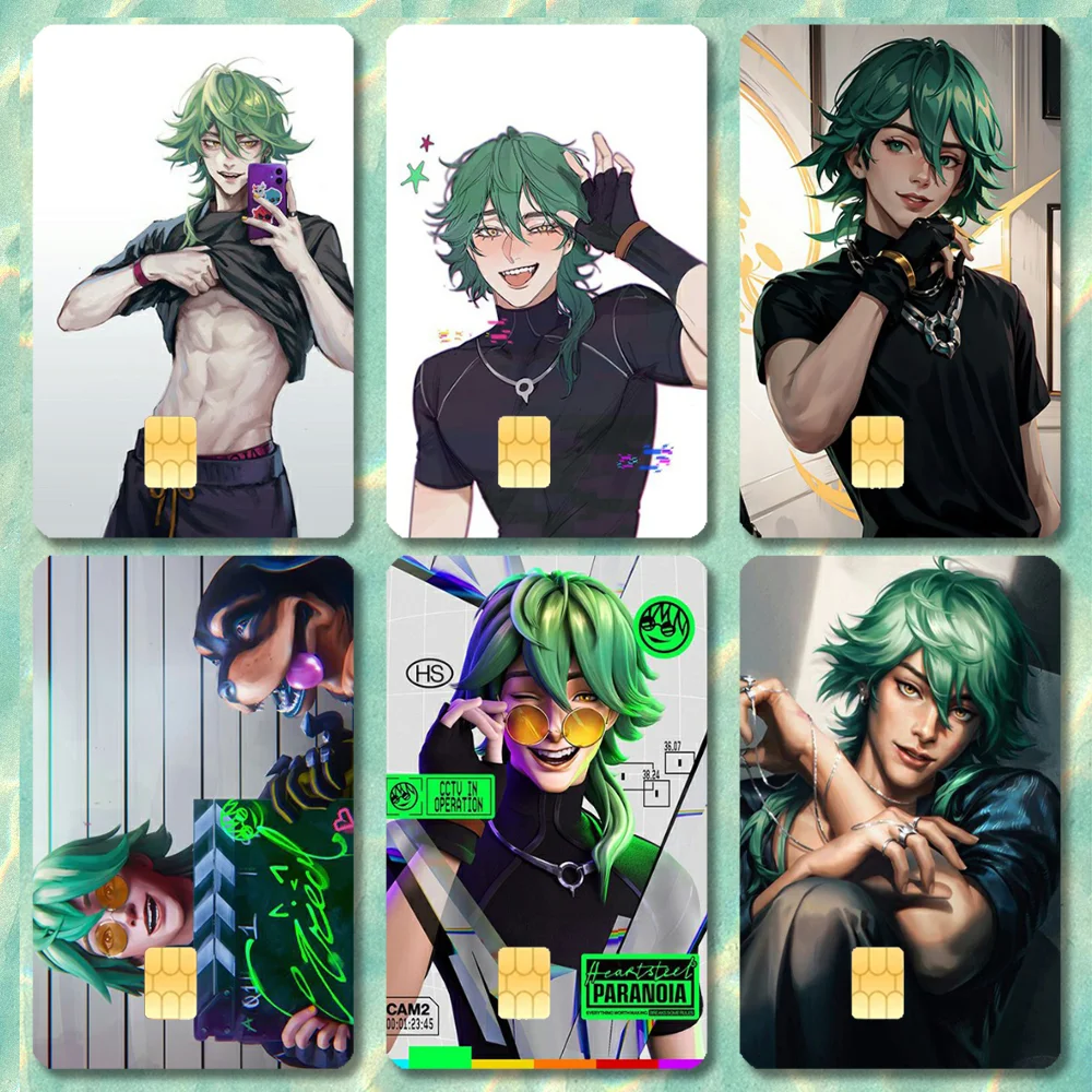 

Ezreal H-Heartsteel Stickers Cartoon Credit Card Visa Debit Bank Charge Card Bus Metro Waterproof Sticker Decal Decoration