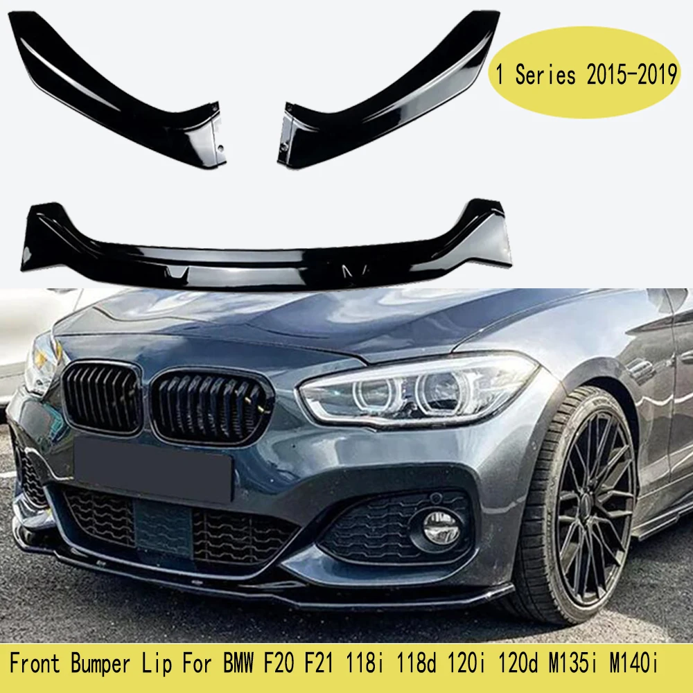 Pour BMW F20 F21, lèvre de pare-chocs avant style Maxton, séparateur de spoiler, Série 1 118i 118d 120i 120d M135i M140i M-Pack 2015-2019 Tuning