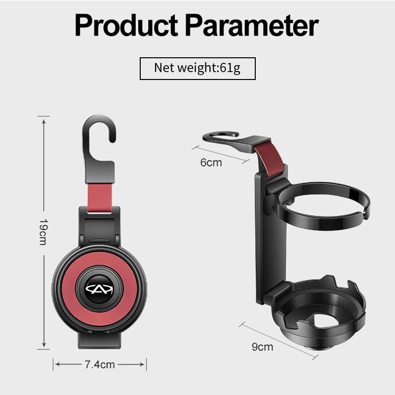 سيارة مسند الرأس بالمقعد هوك سيارة كأس الماء حامل المنظم شماعات اكسسوارات السيارات لشيري تيجو 5 2 3 7 برو 8 5X IQ QQ Fulwin الوجه