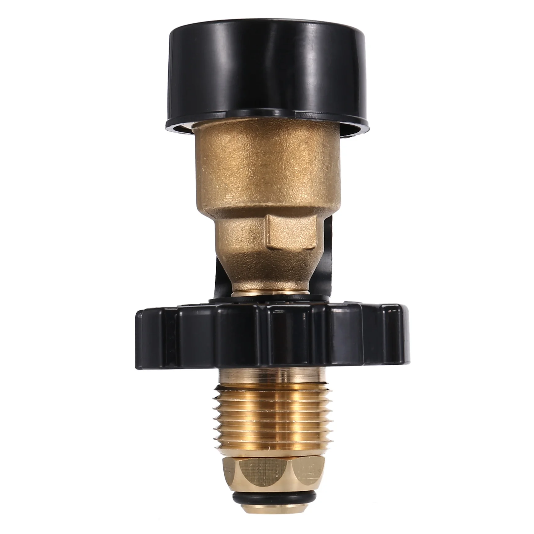 Brass Propane Tank Cylinder Adapter Convert POL to QCC Type 1 Grill BBQ 50LB Pressure Regulator Connection