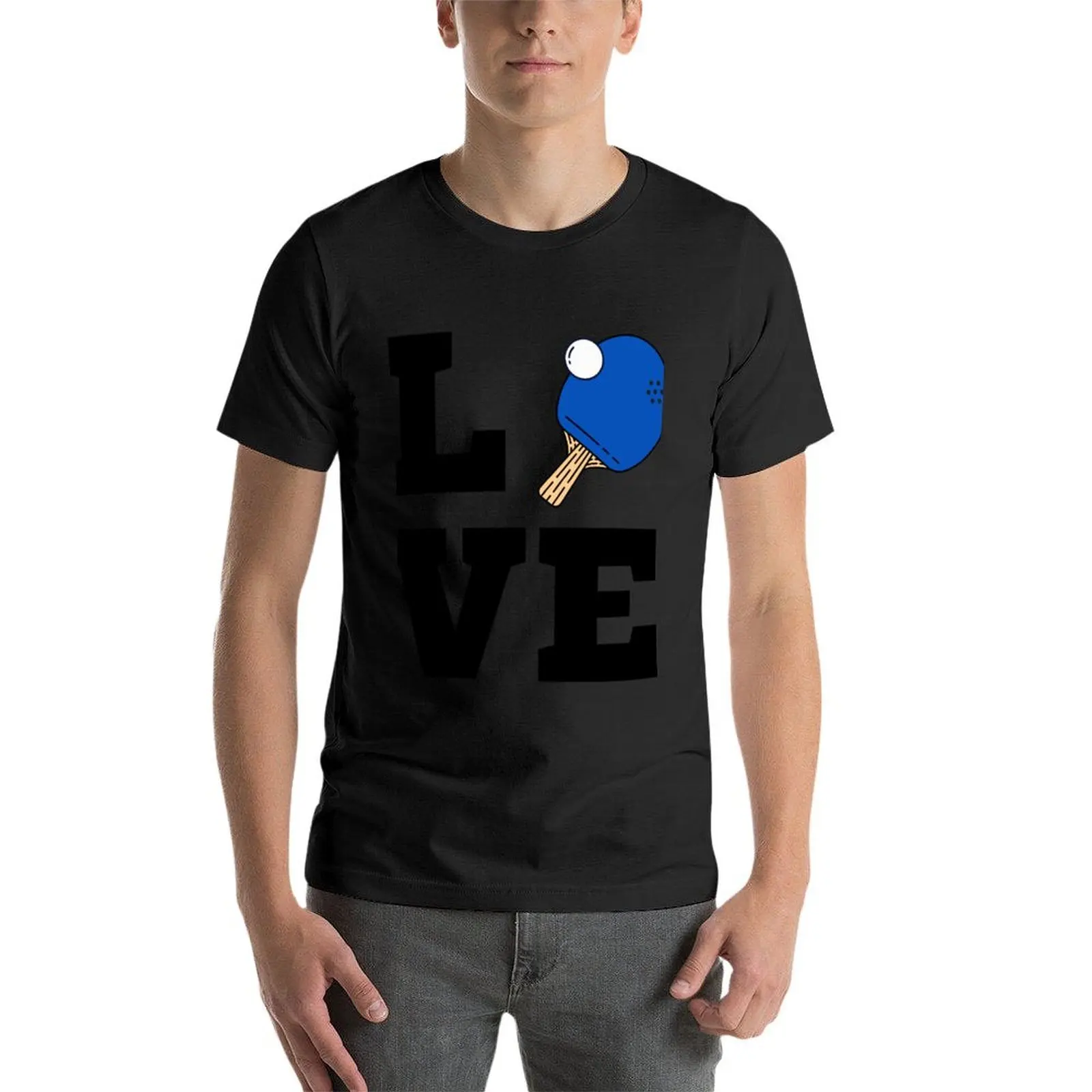 I Love Ping Pong Blue - Pingpong Table Tennis Player Athlete Sports Lover T-Shirt summer clothes mens graphic t-shirts anime