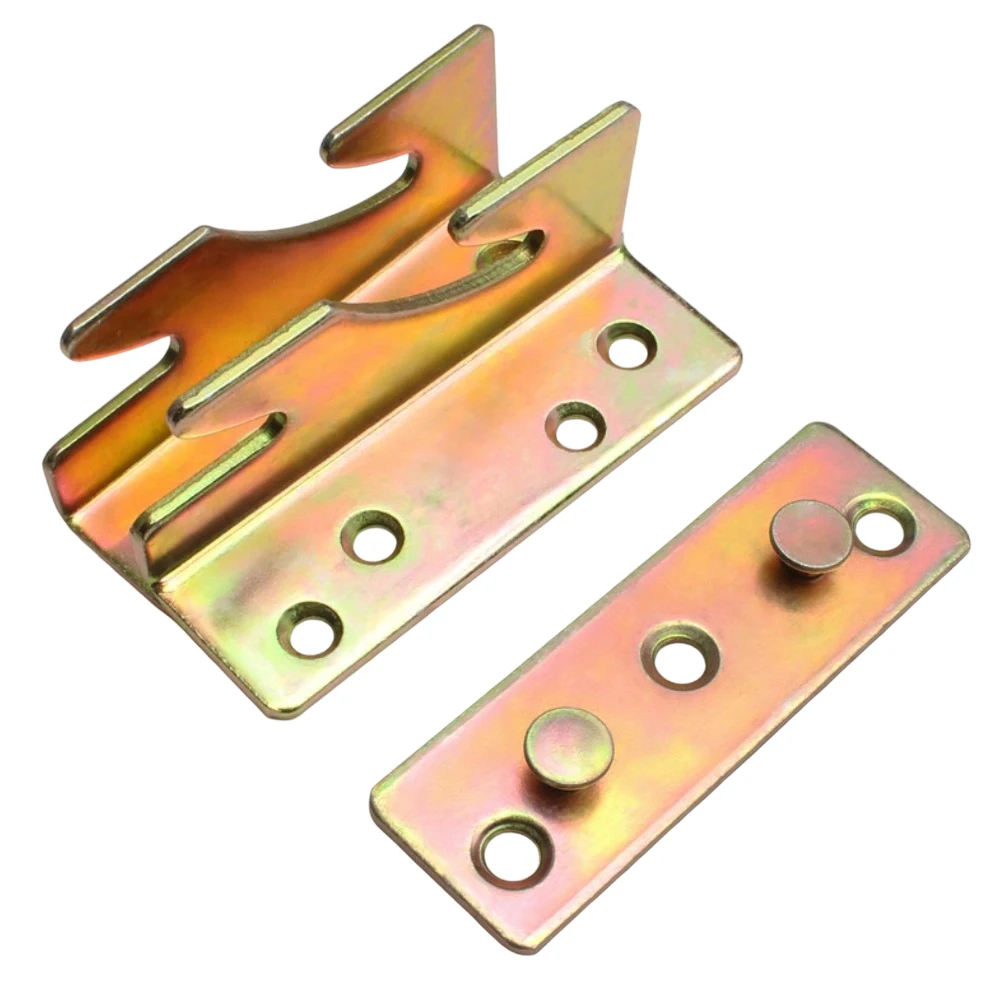 Pack of four bed frame support brackets for For Wooden furniture hinges enhanced stability prevents sagging 85 28mm