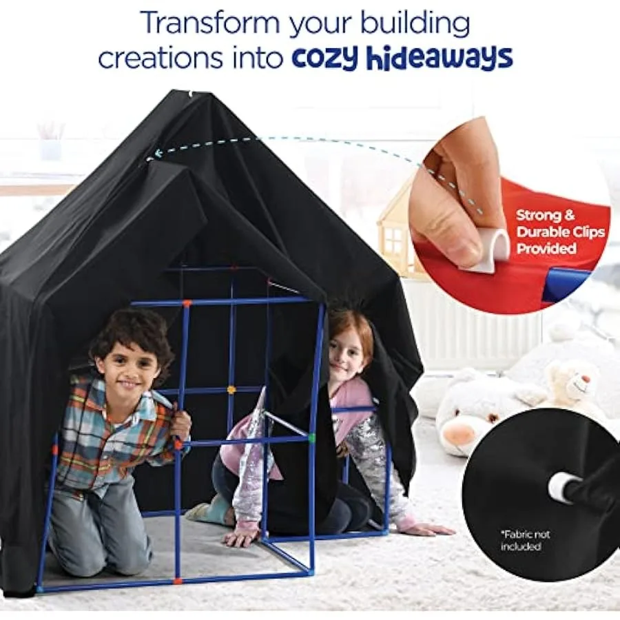 Fort-Building-Kit-for--510 Pcs Fort- Creative Fort Building Toys for 56 7 8 9 10 Years Old Boy and Girls- Gifts Toys STEM Toys