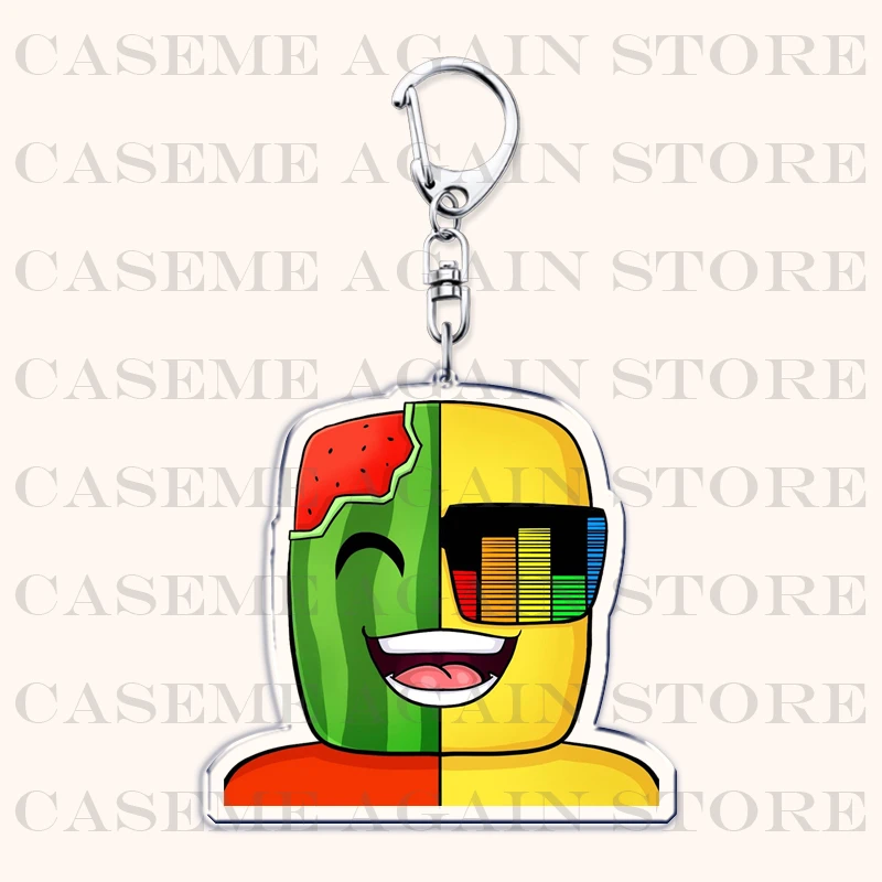 لطيف المشمس والبطيخ سلاسل المفاتيح للإكسسوارات حقيبة الصيف Keyrings مجوهرات المشجعين أصدقاء ألعاب الهدايا