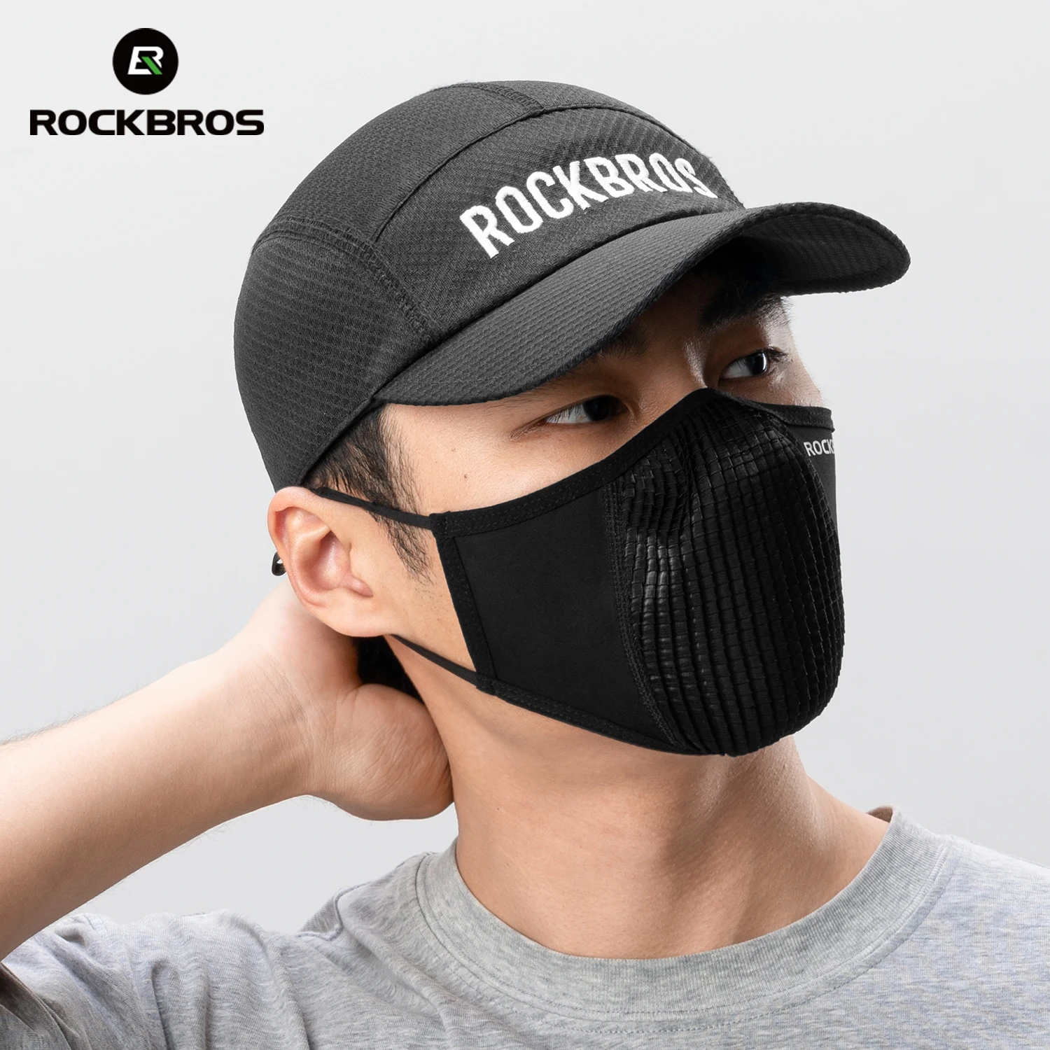 قناع وجه من الحرير الجليدي من ROCKBROS، قناع وجه قابل للغسل وقابل للتعديل لركوب الدراجات بعامل حماية من أشعة الشمس 50+، قناع رياضي للجري قابل للتنفس مريح #4