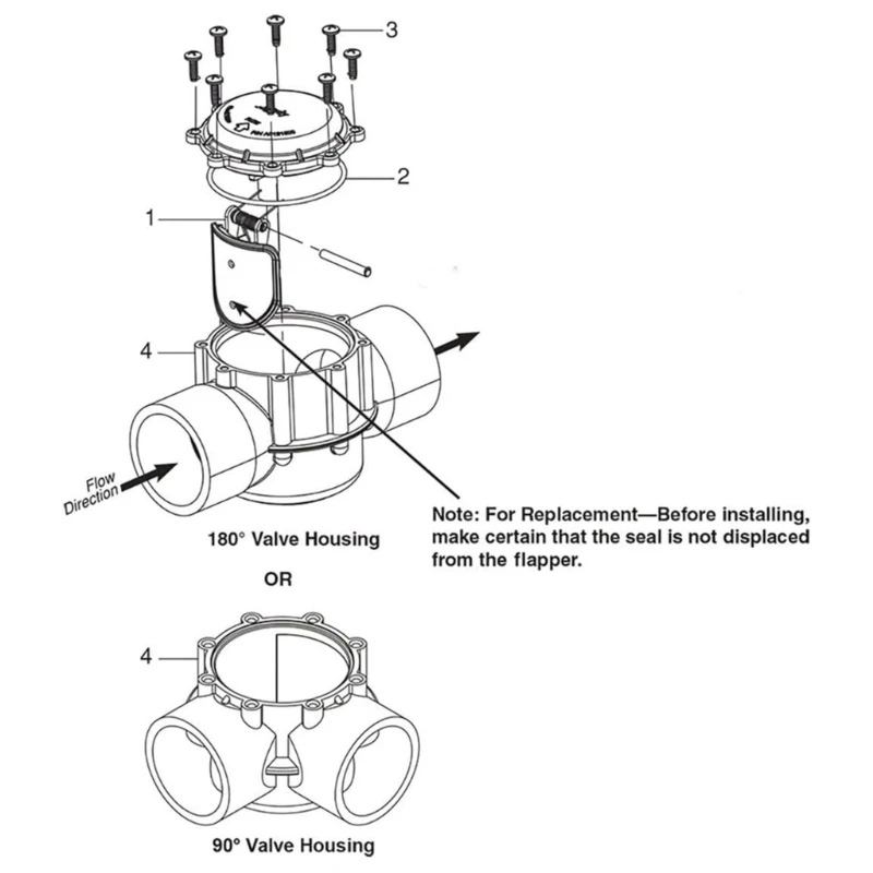 

Replacement Plastic Check Valves Lid Assembly for Swimming Pool Systems