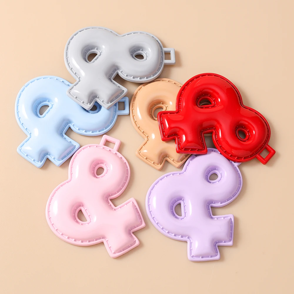 Tusember 5 Stück 51mm Niedliche Metall-Emaille 26 A-Z Alphabet Buchstaben Charms Anhänger für Schmuckherstellung Ohrringe Halsketten DIY Bastelarbeiten – Detail 19