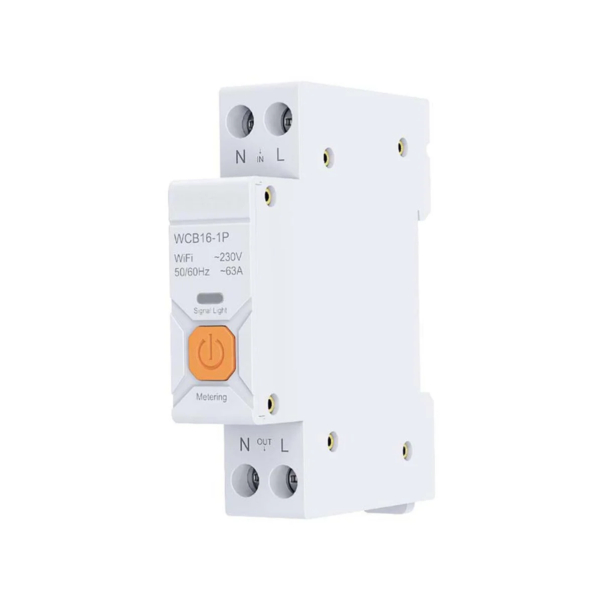 

CCDD Tuya WiFi Smart Circuit Breaker Switch 63A 1P Smart Life App Timer Module Support Alexa Google Home Alice Voice Control