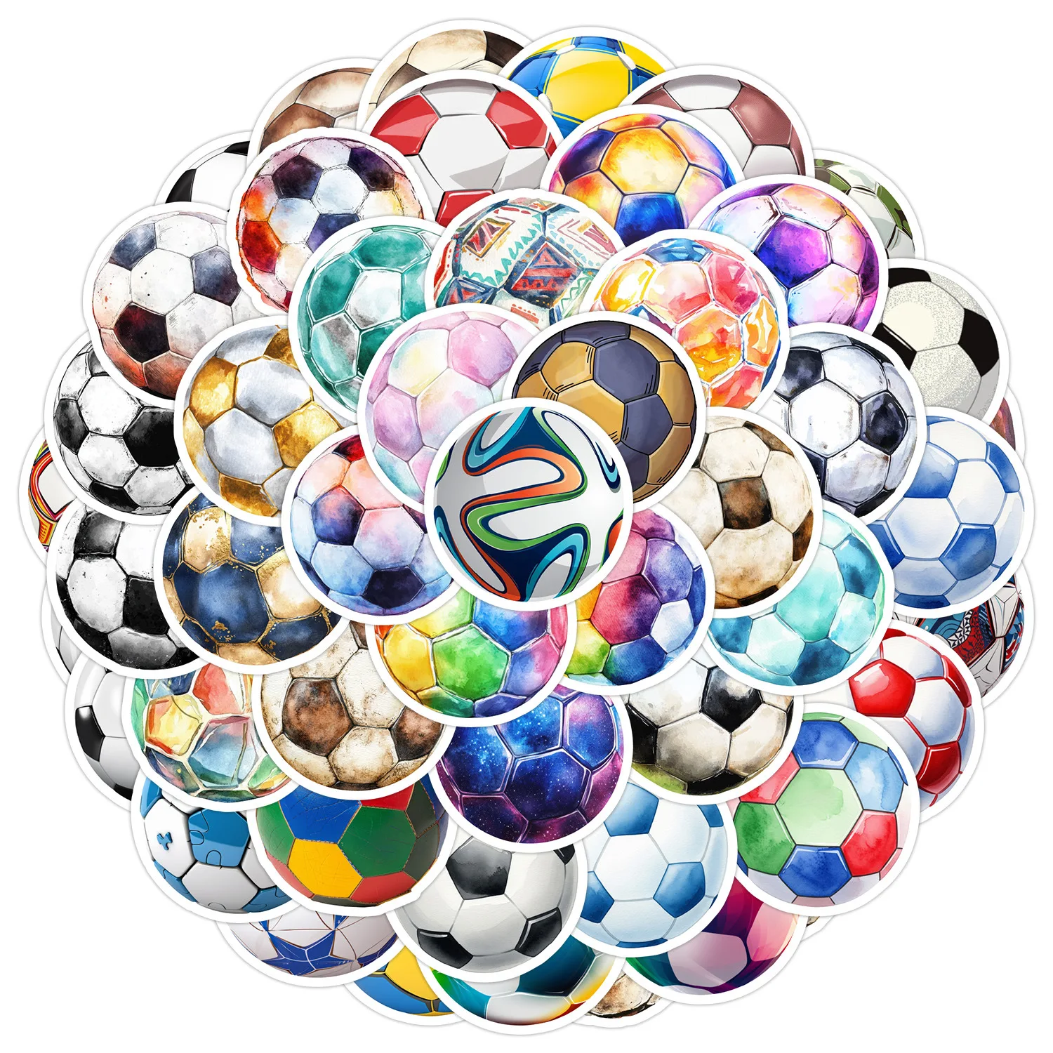 

10/50PCS Cool Football Sport Graffiti Stickers Colorful Cartoon Decal Notebook Phone Guitar Fridge Waterproof Sticker Kid Toys