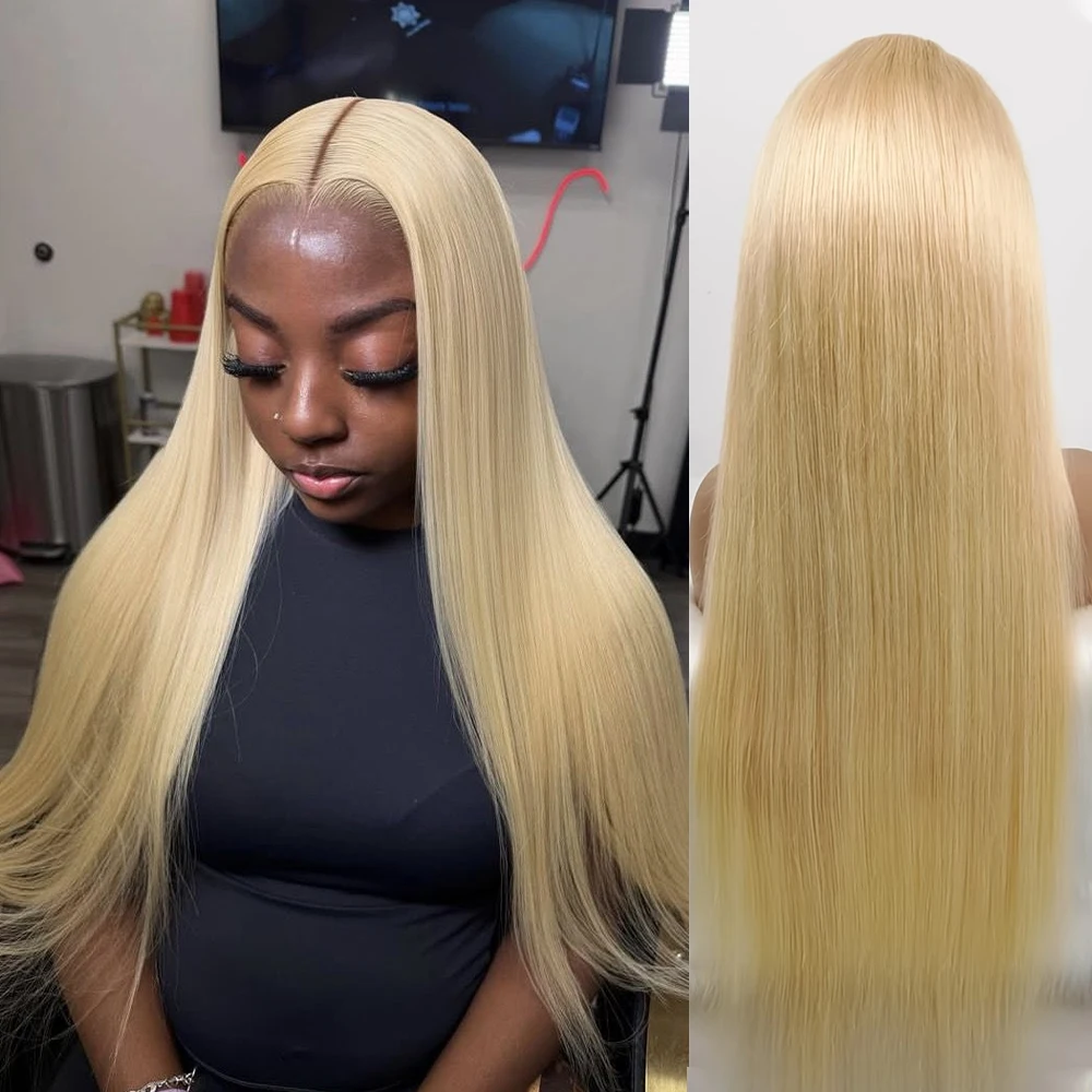 

Светлые прямые парики из бразильских человеческих волос # Накладные парики из натуральных волос 613 с HD-кружевом 13x4, предварительно выщипанные