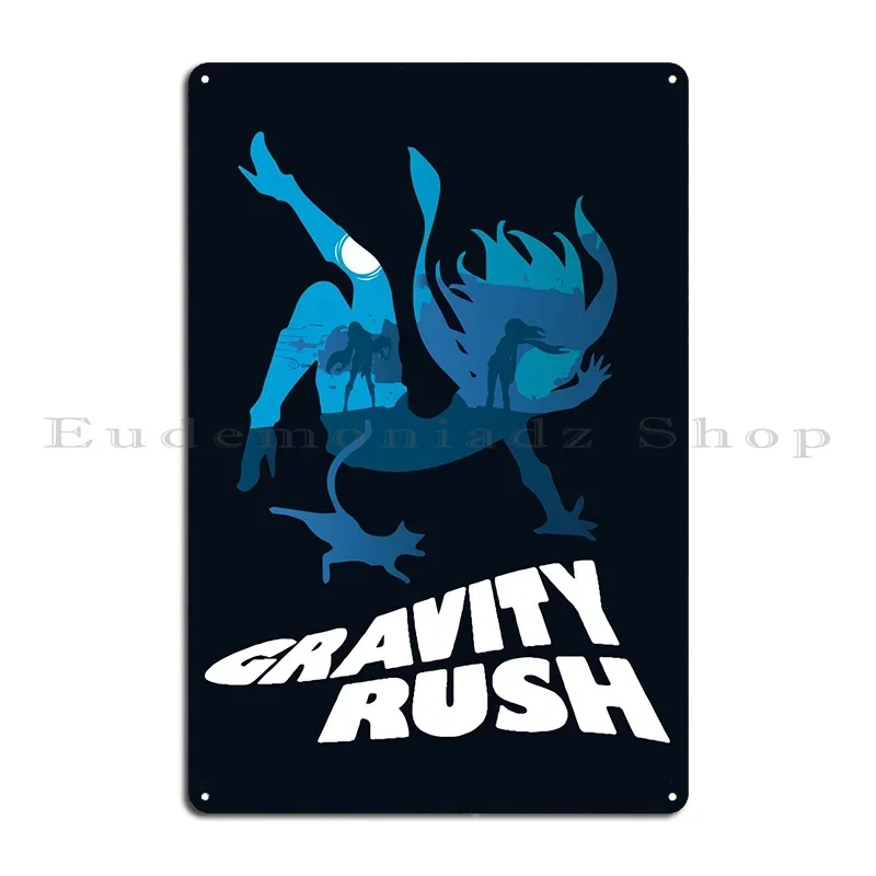 Gravity Daze Gravity Rush Great Model You Made Me Realise Brown More Then Awesome Metal Printed Wall Mural Tin Sign Poster