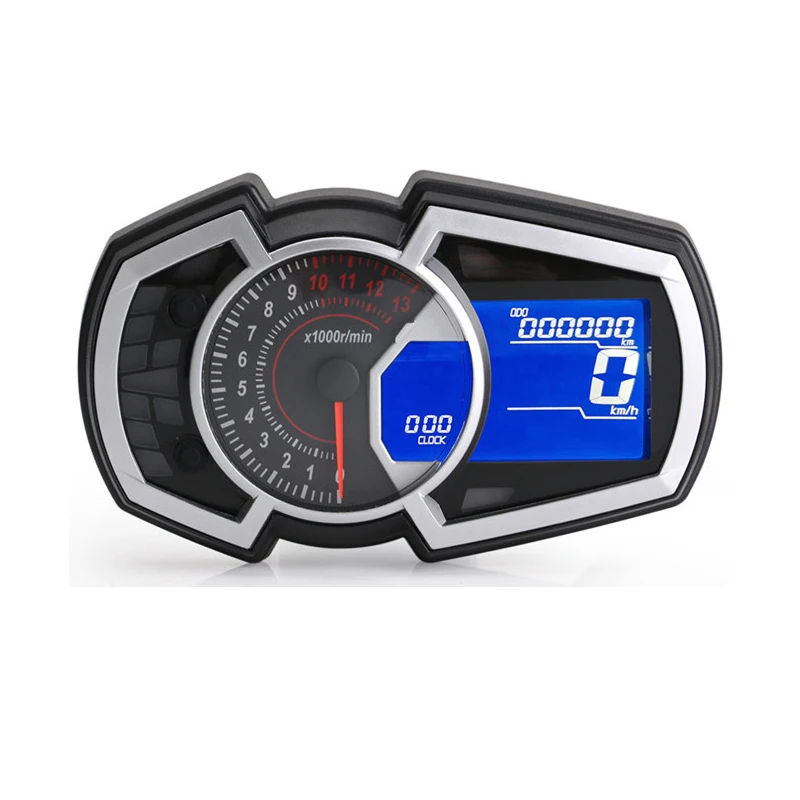 

Modification Motorcycle Instrument Speedometer Universal Speed Fuel Gauge RPM DIY 1,2,4 Cylinder LCD 199km/h Digital Fuel Gauge