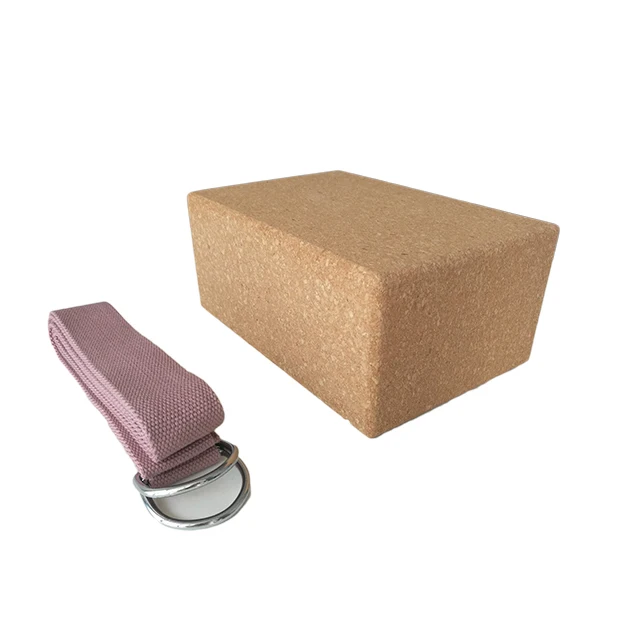 Yoga Blocks 2 pack Plus Strap Cork Yoga Block Yoga Brick