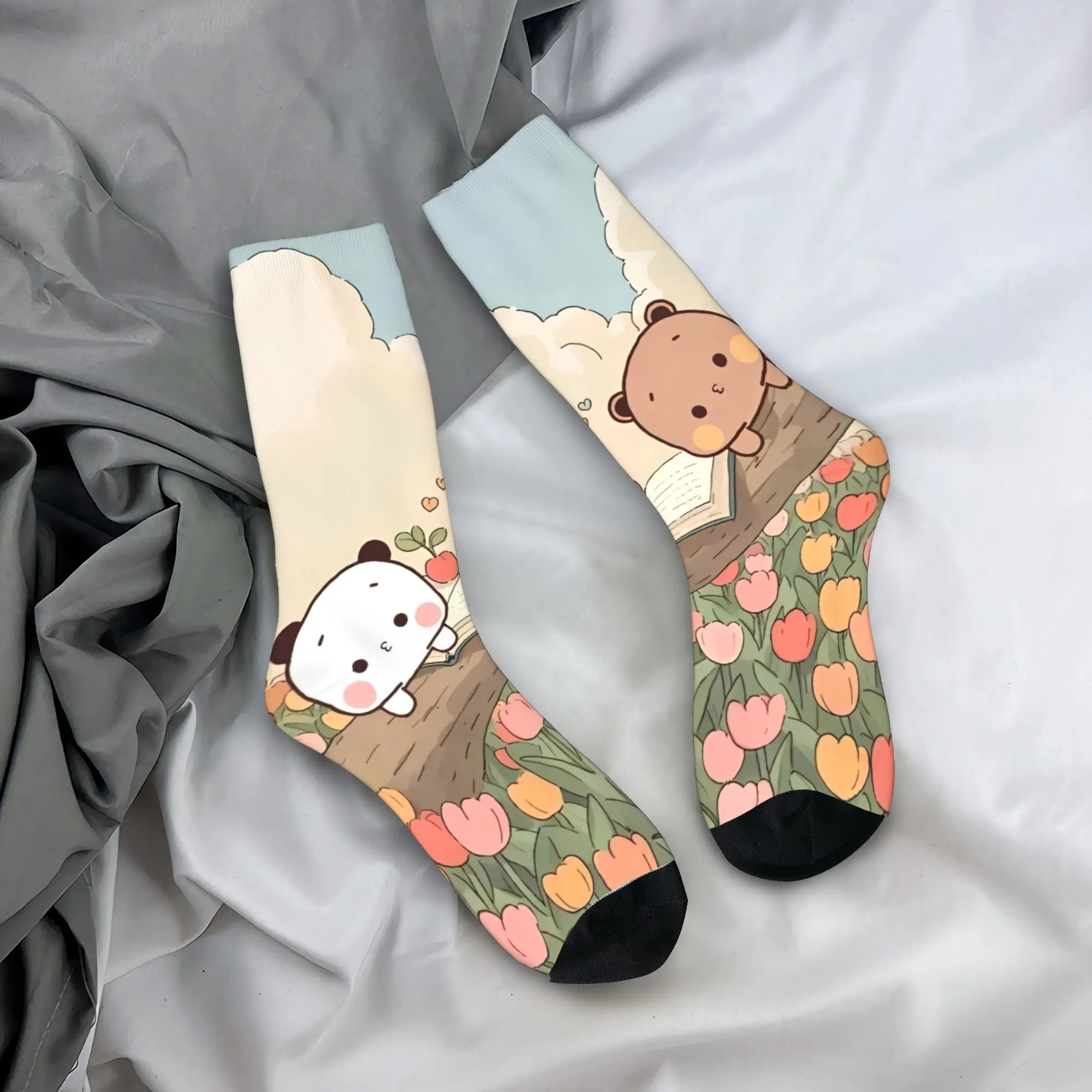 ブブとドゥドゥシリーズソックス秋ストッキング面白い男性用暖かいソフトソックスデザインランニングノンスリップソックス