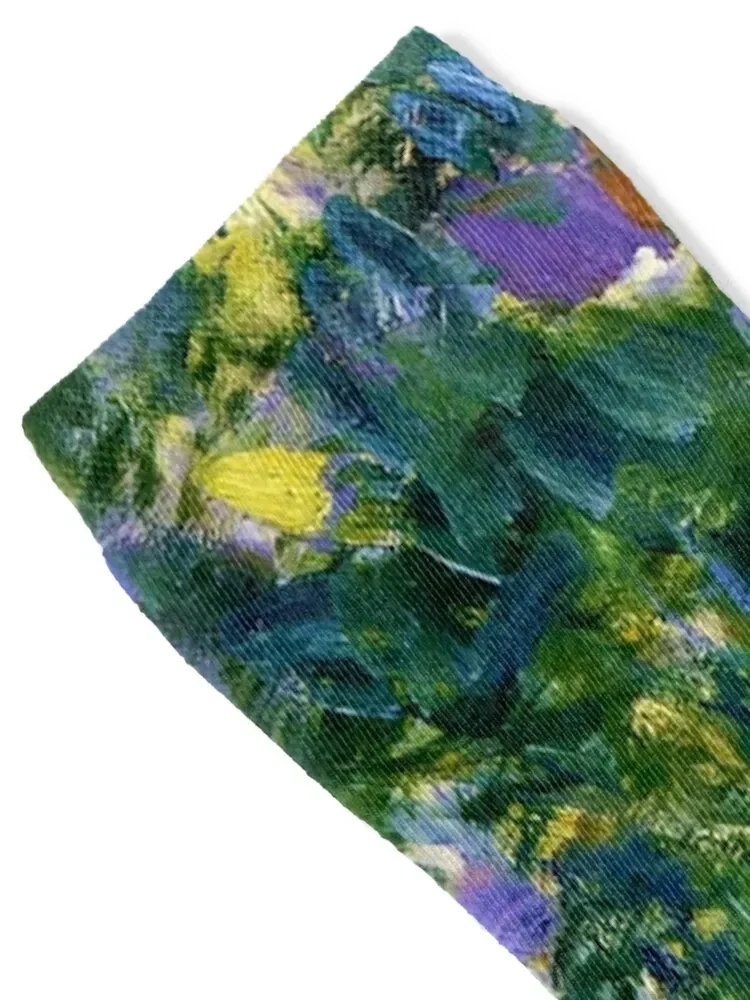 Claude Monet Wisteria, 1920 (right side) Socks retro japanese fashion christmas stocking Socks Male Women's