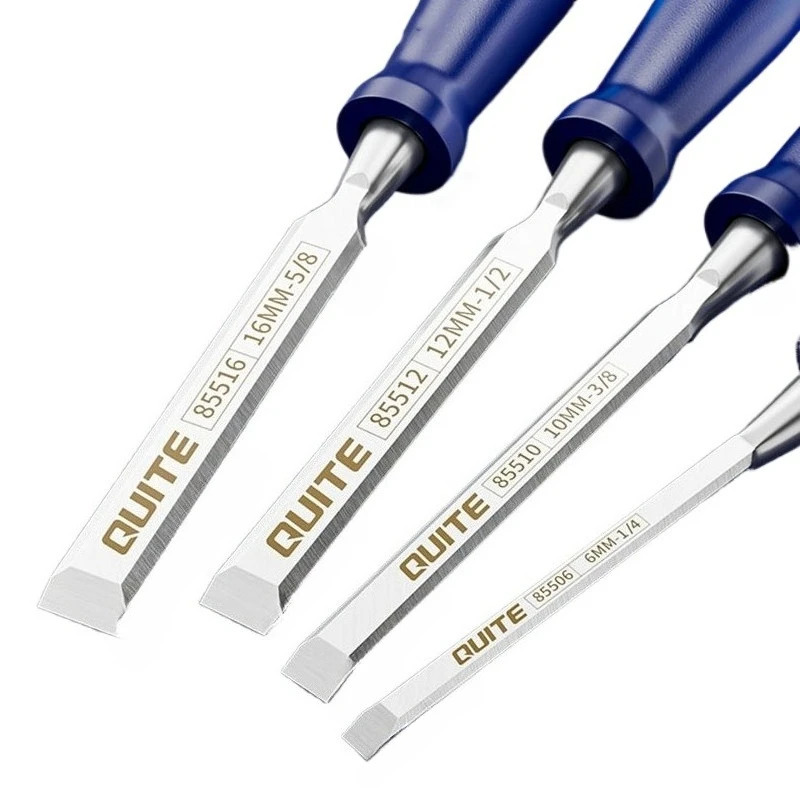 Woodworking Chisel Professional Multifunctional Manual Chisel Portable Rubber Handle Chisels Alloy Steel Sharp Hand Tools