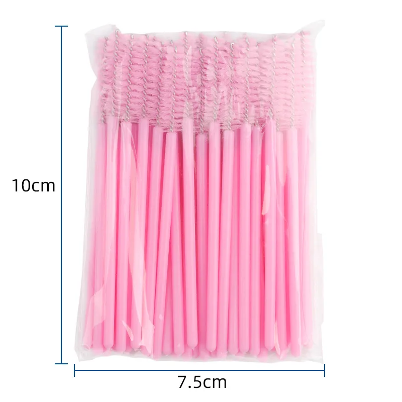 Brosse à cils jetable cils greffés boucles de cils, brosse à sourcils filetée peigne à cils