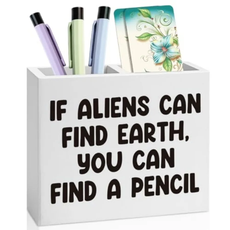 

Bookmark Pen Pencil Holder for Classroom School Classroom Decor for Students Teacher College First Day of School Wooden Pencil