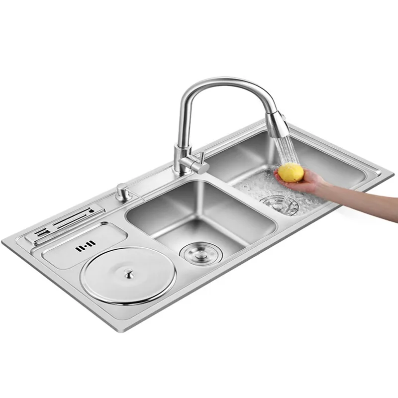 

modern innovative hidden kitchen hand sink single double sink kitchen stainless steel sink