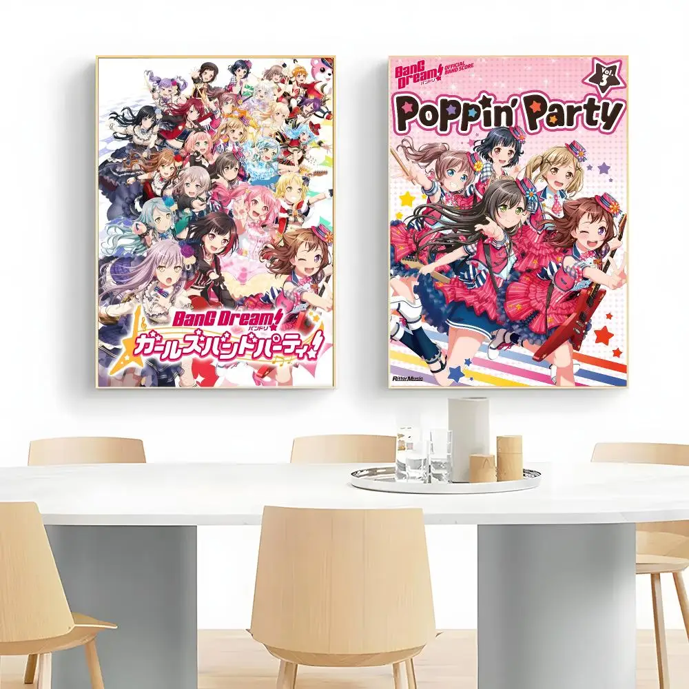musical franchise B-BanG Dream Poster Wall Art Print Decorative Mural Home Decor Gift Unframed