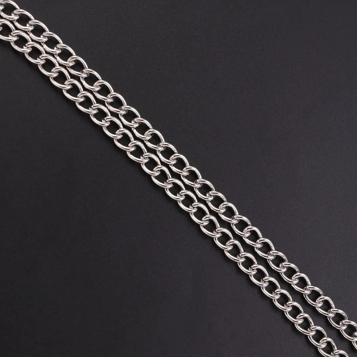 

3 pcs Metal Jeans 25Cm 40Cm 45Cm Punk Hip-Hop Fashion Trousers Chain For Men Women Pocket Chain Waist Accessory