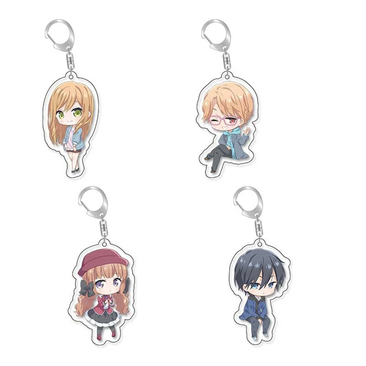 Anime GOODS Acrylic Keychain cute y2k Lv999 love keychain for bag keys car key bag backpack collection display accessories