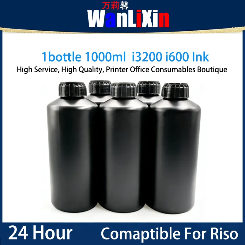 

1L i1600 i3200 UV spray head printer ink Compatible For Epson Crystal embossed gold leather soft film metal acrylic