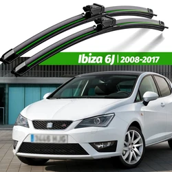 Wiper LHD Front Wiper Blades For Seat Ibiza 6J 2008 - 2017 Windshield Windscreen Window Car Rain Brushes 24