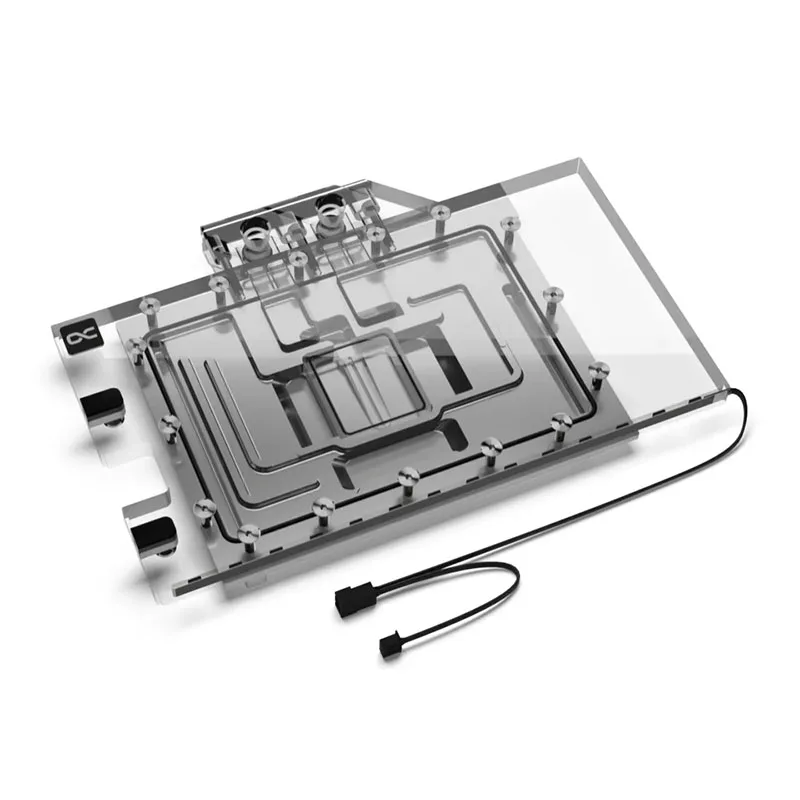 Alphacool Eisblock Aurora Acrylic Water Block Compatible Asus ROG Strix GeForce RTX 4070 Ti OC Card Cooler