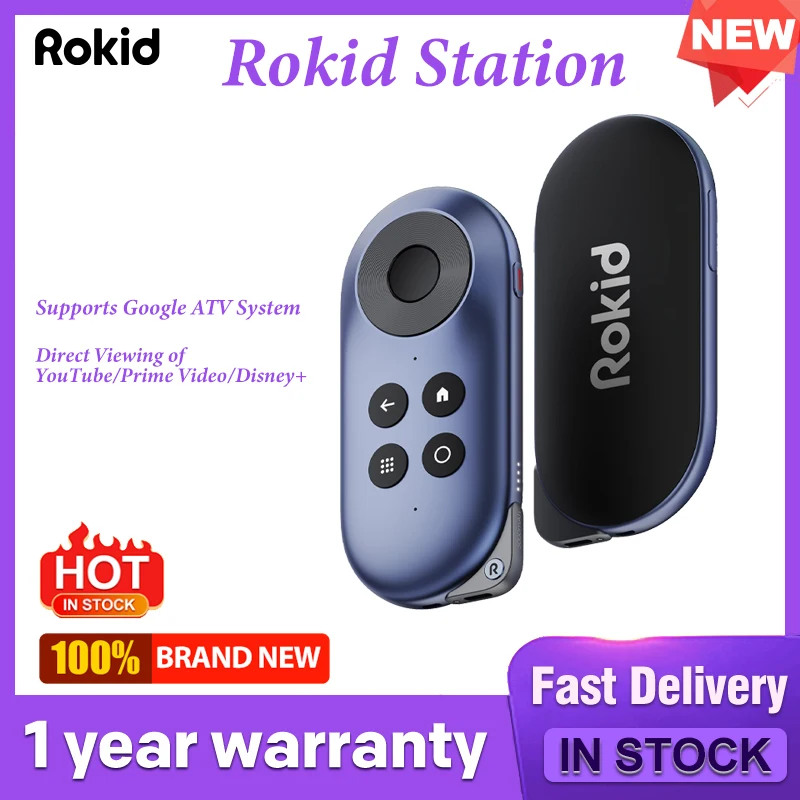 Rokid Max Rokid Station Smart AR Glasses Accessory (Global/overseas Version) Supports Google ATV System YouTube Prime Video