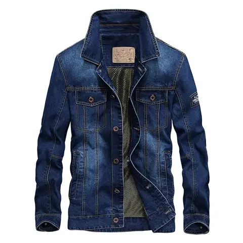 Winter Denim Jacket Jeans Jacket Bomber Outwear Coats Plus Size 5XL Waterproof Men's Spring Fashion Top Quality Brand Male