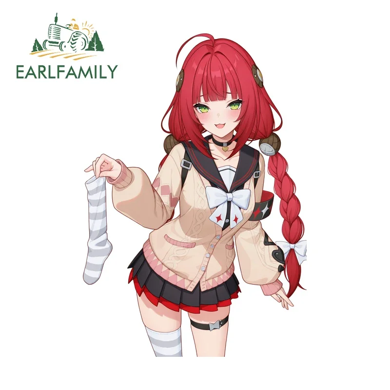 

EARLFAMILY Zenless Zone Zero Yuzuha Fine Decal Amsuing Playful Waifu Car Styling Decal Practical Waterproof Vinyl Car Styling